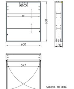 Alternative view of TOALETNO OGLEDALO CRAFT WOOD  70/90/110