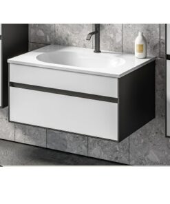 DONNA OD 80 + UD 80 LIJEVANI MRAMOR BLACK / WHITE
